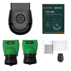 Idutex tpu300 truck obd2 scanner with obd sockets