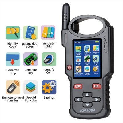 kh100 remote key programmer functions menu