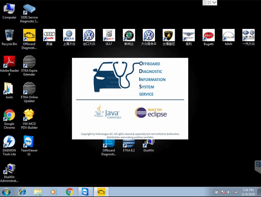 VAG ODIS 23.1 HDD Pre-Installed,included ODIS-E V17,ETKA and ELSAWIN