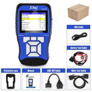 Jdiag M100 Motorcycle Diagnostic Tool and battery tester 2 in 1