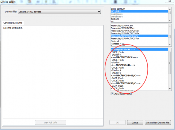 x-prog 6.5 add FREESCALE/NXP MPC/SPC564X 