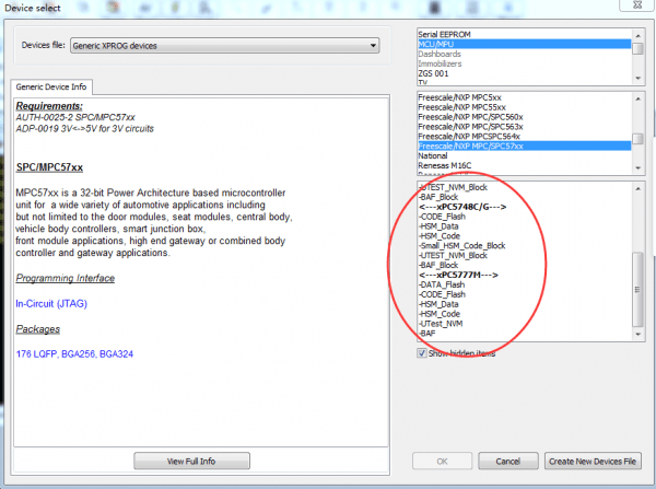 add FREESCALE/NXP MPC/SPC57XX