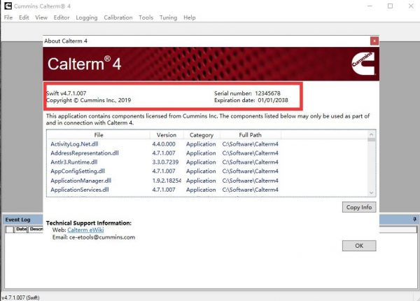 Cummins Calterm SOFTWARE