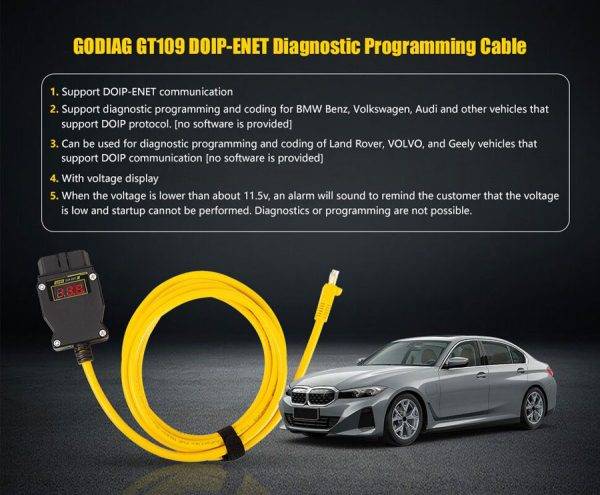 godiag gt109 cable power functions