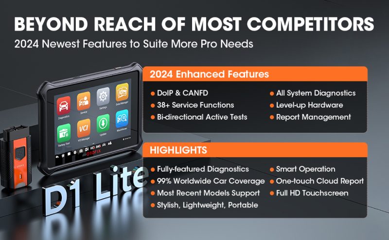 OTOFIX D1 Lite OBD2 Scanner highlight
