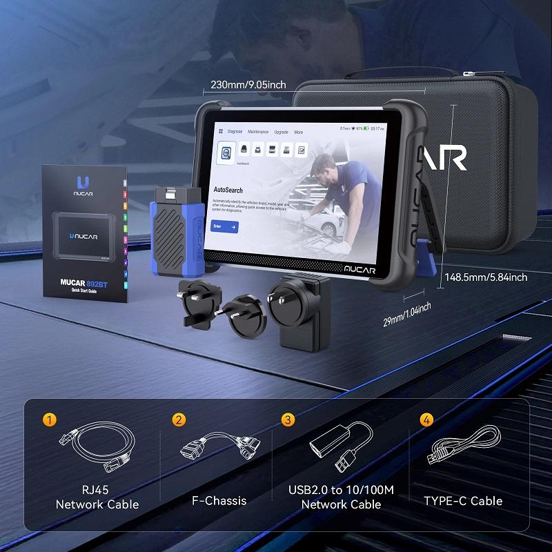 MUCAR 892BT Diagnostics Tool Full pacakge